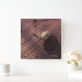 速度バンプ スクエア壁時計 (ホーム)