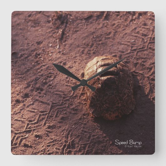 速度バンプ スクエア壁時計 (正面)