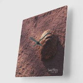 速度バンプ スクエア壁時計 (傾斜)