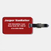 速度バンプ ラゲッジタグ (裏面横)