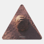 速度バンプ 三角形シール (正面)