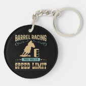 速度制限のないバレルレース キーホルダー (裏面)