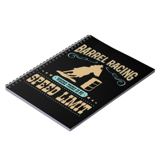 速度制限のないバレルレース ノートブック (左側)