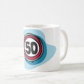 速度制限50 Mug コーヒーマグカップ (正面右)