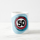 速度制限50 Mug コーヒーマグカップ (中央)