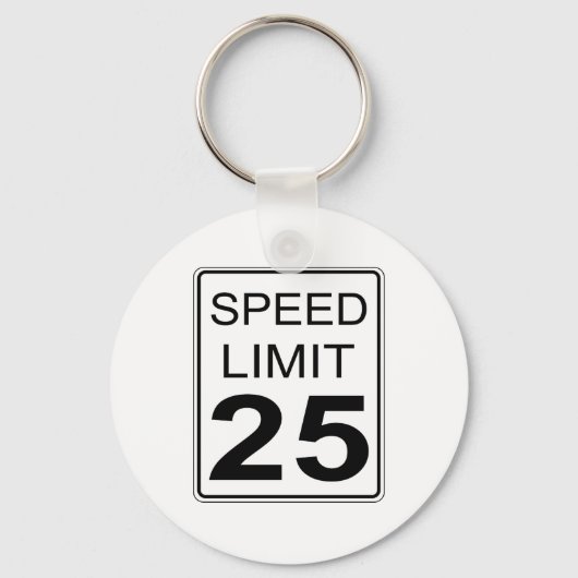 速度制限 キーホルダー (正面)