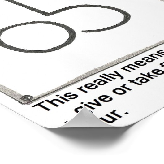 速度制限 ポスター (角)