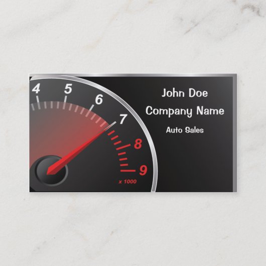 速度計の名刺 名刺 (正面)