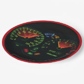 速度計オドメータデザイン紙パーティープレート ペーパープレート (アングル)