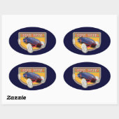 速度計コースター車 楕円形シール (シート)