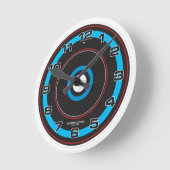 速度計時計 ラウンド壁時計 (傾斜)