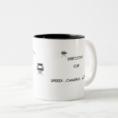 速度!。、カメラ! …アクトン!。 ツートーンマグカップ (正面右)