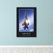速度：感動的引用文1 キャンバスプリント (インサイチュ (ウッドフロア))