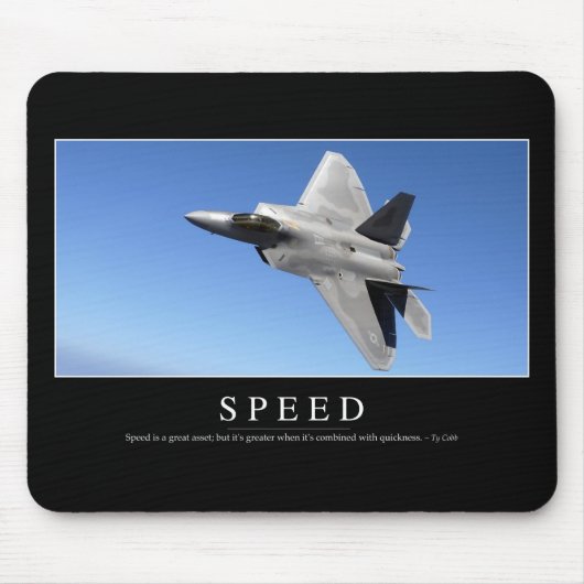 速度：感動的引用文2 マウスパッド (正面)