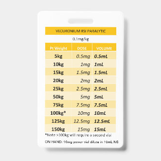 速投与RE：ベキュロニウム&ロキュロニウム麻痺 バッジ