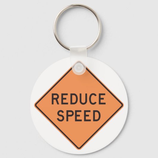 速減ら道路標識 キーホルダー (裏面)