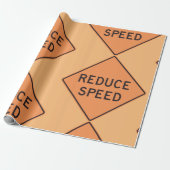 速減ら道路標識 ラッピングペーパー (アンロールド)