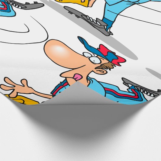 速球おもしろいを投げるアニメの野球投手 ラッピングペーパー