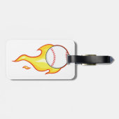 速球フレイムベースボールスポーツ ラゲッジタグ (裏面横)