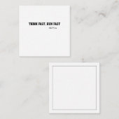 速考え速ス走ポーツのサッカーの動機 ノートカード (正面/裏面)