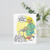 速記者マンガ ポストカード (スタンド正面)