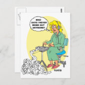 速記者マンガ ポストカード (正面/裏面)