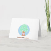 速達の女の赤ちゃんの誕生の発表 案内状 (裏面)