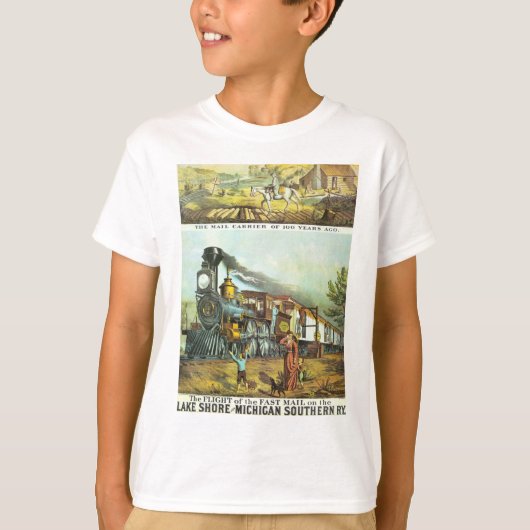 速達郵便の飛行 Tシャツ (正面)