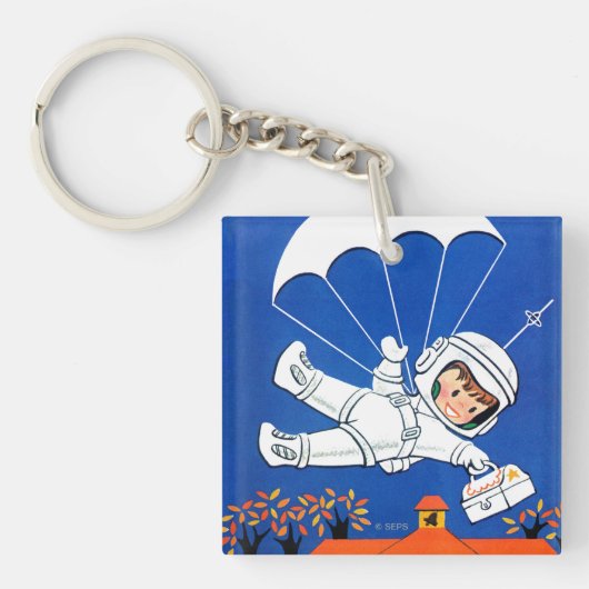 速達 キーホルダー (正面)