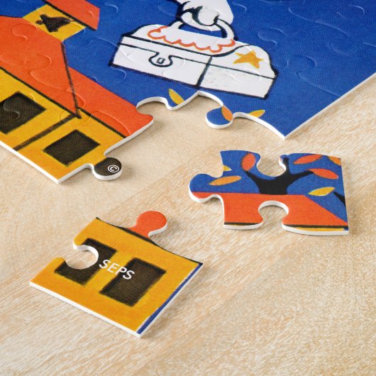 速達 ジグソーパズル (側面)