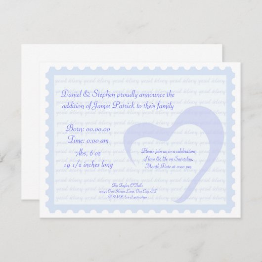 速達 招待状 (正面/裏面)