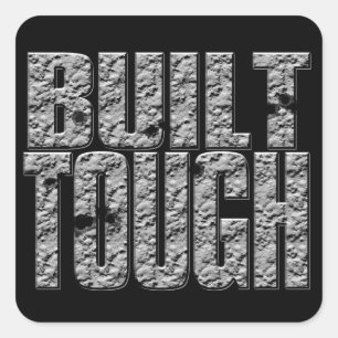 造られたTOUGH.Hardcore強い筋肉Man.Sticker スクエアシール