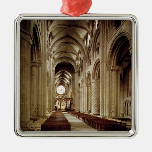 造られるネーブの眺め1093-1289年 メタルオーナメント (正面)