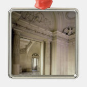 造られる中央玄関の眺め1642-51年 メタルオーナメント (正面)