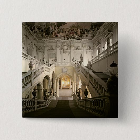 造られる階段1719-44年 缶バッジ (正面)