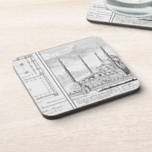 造られる青いモスク(1609-16年)の計画そして眺め コースター (左側)