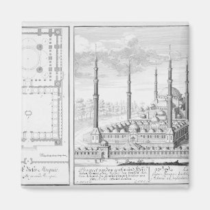 造られる青いモスク(1609-16年)の計画そして眺め マグネット
