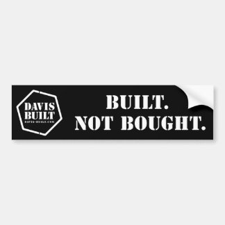 造られる。 買われない。 (黒) バンパーステッカー