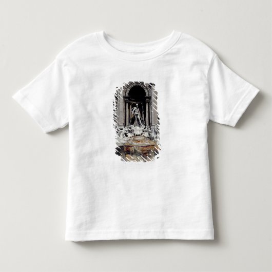 造られるTreviの噴水1732-62年 トドラーTシャツ (正面)