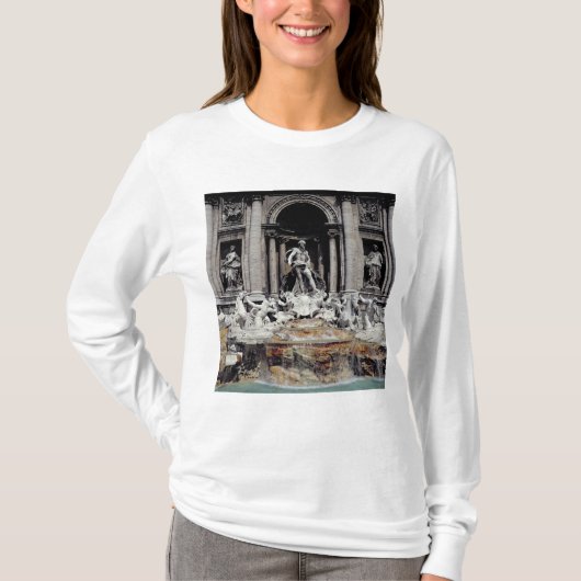 造られるTreviの噴水1732-62年 Tシャツ (正面)