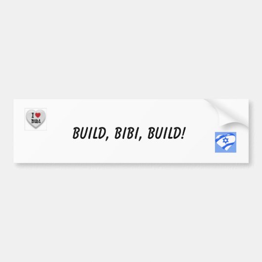 造り、Bebeの造り! バンパーステッカー (正面)