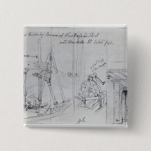 造る新居 缶バッジ (正面)