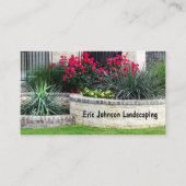 造園および芝生の心配サービス 名刺 (正面)