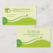 造園および芝生の心配 名刺 (正面/裏面)