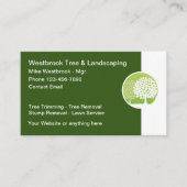 造園とツリーサービス 名刺 (正面)