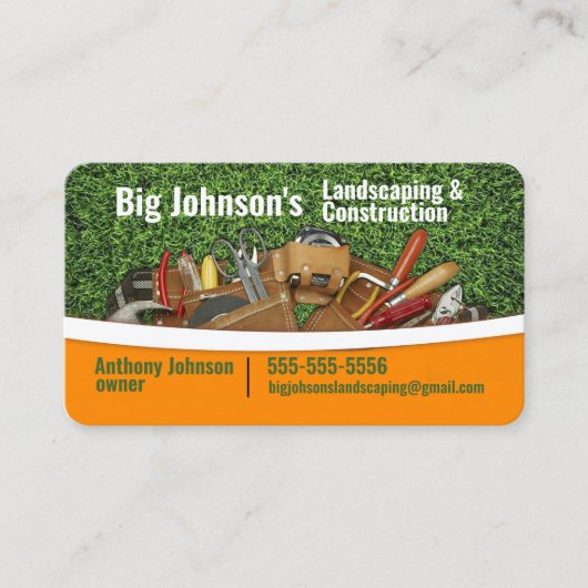 造園と建築名刺 名刺 (正面)