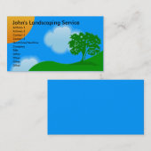 造園のサービス業カード 名刺 (正面/裏面)