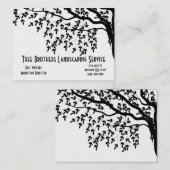 造園のサービス業カード 名刺 (正面/裏面)