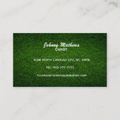 造園のスローガン名刺 名刺 (裏面)