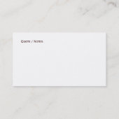 造園の名刺の煉瓦カエデの葉 名刺 (裏面)